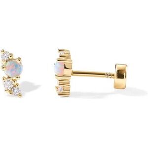 14K Gold Plated Posts Dainty Mini Multi-Shape Flat Back Trendy